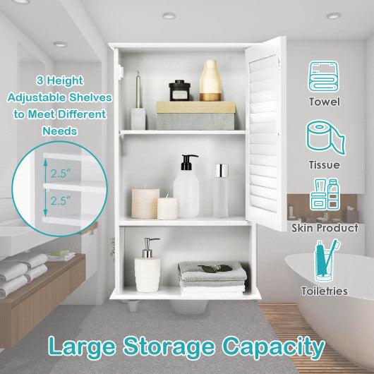 27.5" H Wall Hanging Bathroom Storage Cabinet at Set Shop and Smile