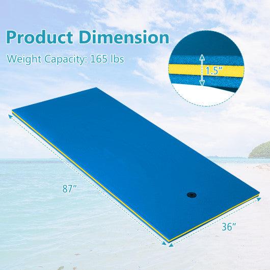 3-Layer Relaxing Tear-proof Water Mat-Blue at Set Shop and Smile