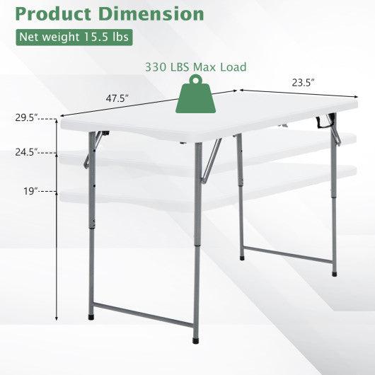 3-Level Height Adjustable Folding Table at Set Shop and Smile