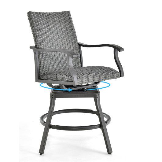 3 Pieces Swivel Bar Set with 4D Air Fiber Cushion at Set Shop and Smile