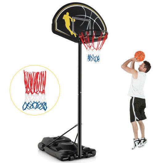 4.25-10 Feet Portable Adjustable Basketball Goal Hoop System at Set Shop and Smile