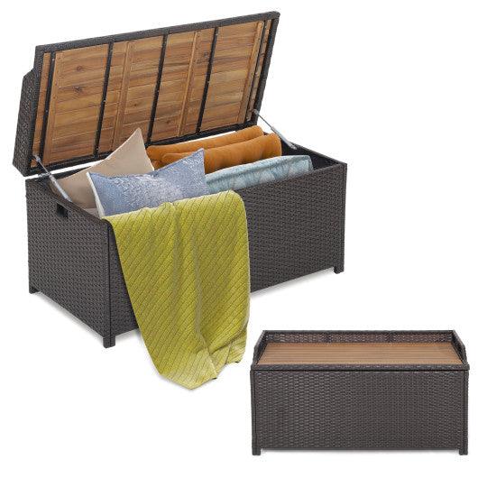 45 Gallon Outdoor Storage Bench with Zippered Liner at Set Shop and Smile