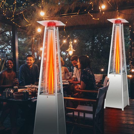 42000 BTU Pyramid Patio Heater with Wheels - Costway - NP10129 - Set Shop and Smile