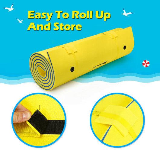 3 Layer Floating Water Pad Foam Mat-Yellow at Set Shop and Smile
