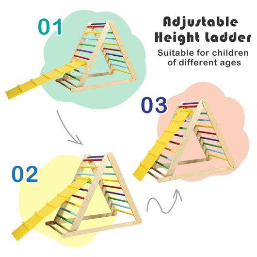 Foldable Wooden Climbing Triangle Indoor Home Climber Ladder at Set Shop and Smile