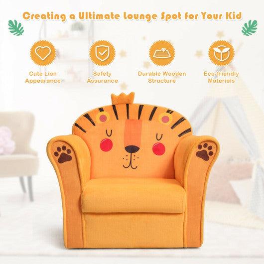 Kids Armrest Lion Upholstered Sofa at Set Shop and Smile
