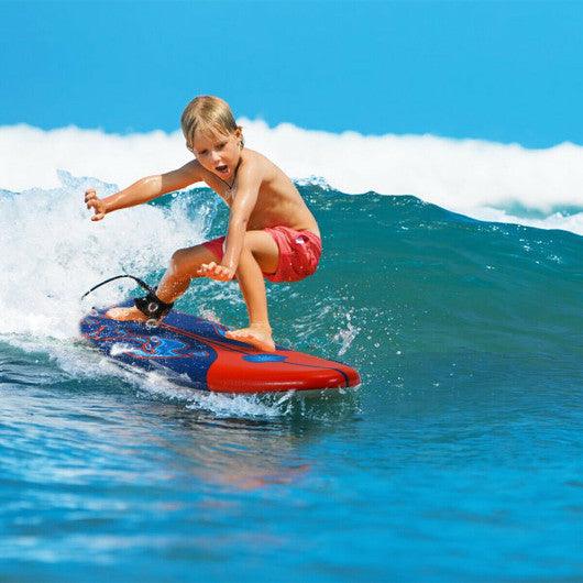 6 Feet Surfboard with 3 Detachable Fins-Red at Set Shop and Smile
