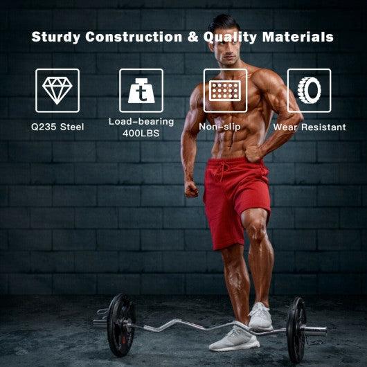 47 Inch Chrome Steel Home Gym Fitness Equipment Bar at Set Shop and Smile