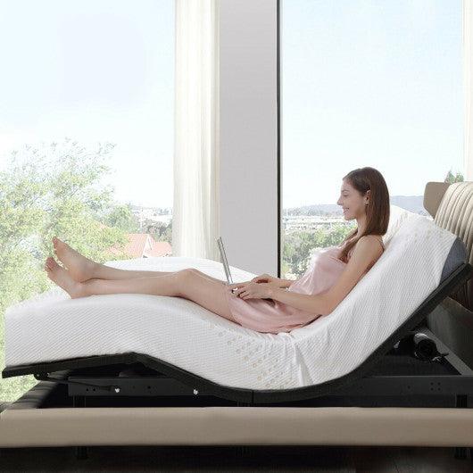 Queen Size Adjustable Bed Base Frame with Wireless Remote Control at Set Shop and Smile