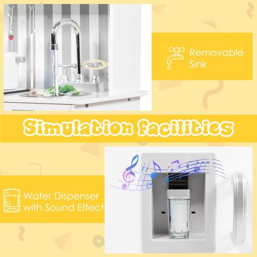 Wooden Pretend Play Kitchen Sets with Simulated Sound at Set Shop and Smile