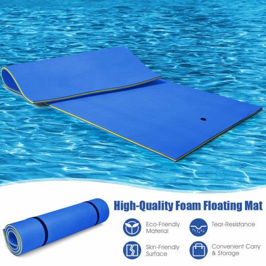 12 x 6 Feet 3 Layer Floating Water Pad-Blue at Set Shop and Smile