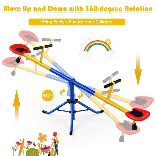 360°Rotation Kids Seesaw Swivel Teeter Totter Playground Equipment at Set Shop and Smile