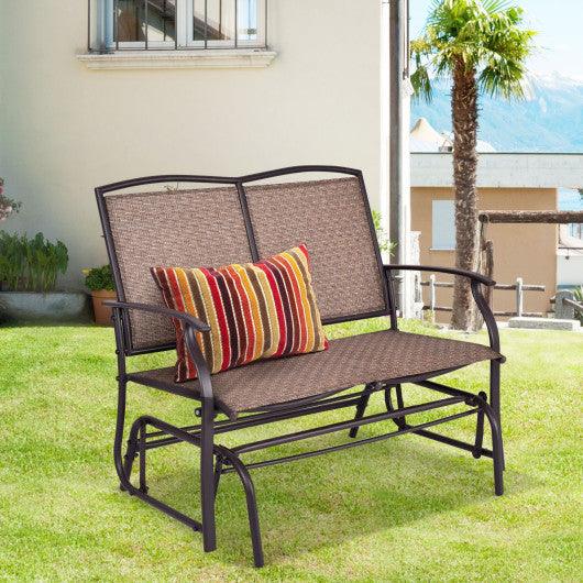 Iron Patio Rocking Chair for Outdoor Backyard and Lawn at Set Shop and Smile