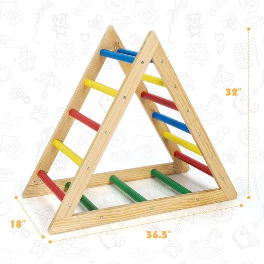 Climbing Triangle Ladder with 3 Levels for Kids-Multicolor at Set Shop and Smile