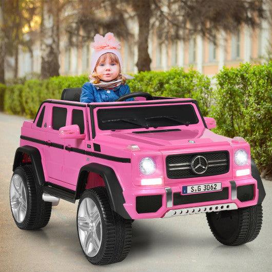 12V Licensed Mercedes-Benz Kids Ride On Car-Pink at Set Shop and Smile