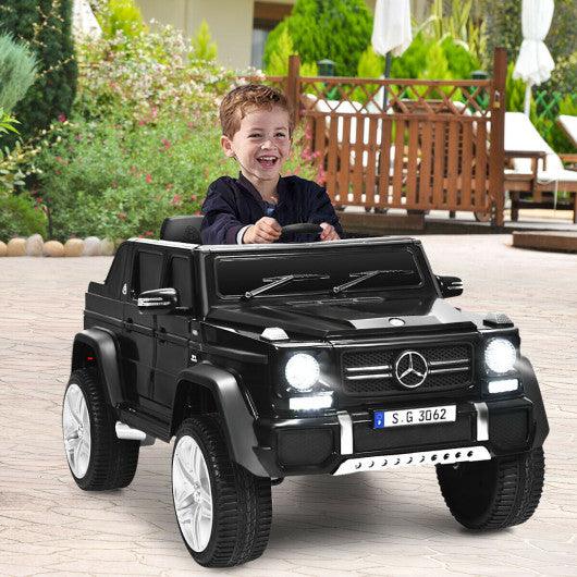 12V Licensed Mercedes-Benz Kids Ride On Car-Black at Set Shop and Smile