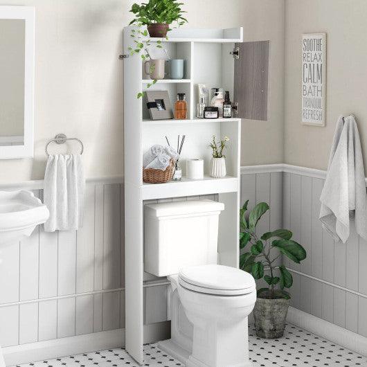 4-Tier Space-saving Toilet Sorage Cabinet with Open Shelves at Set Shop and Smile