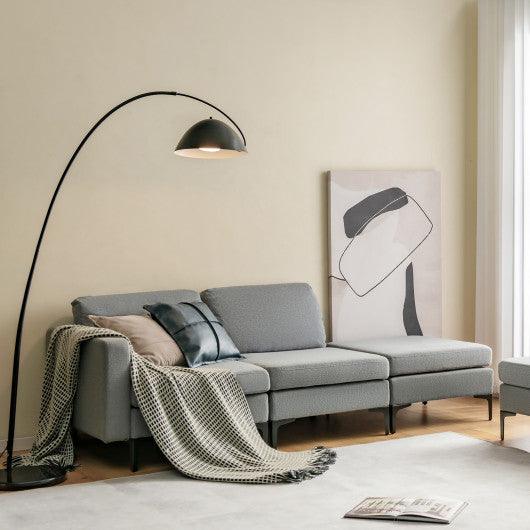 1/2/3/4-Seat Convertible Sectional Sofa with Reversible Ottoman-3-Seat at Set Shop and Smile