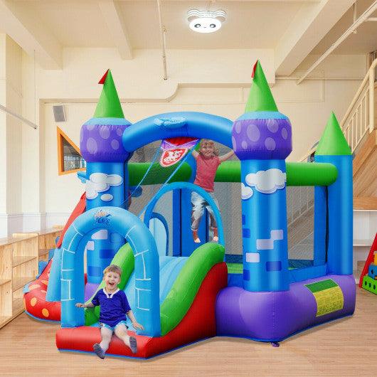 Kids Inflatable Bounce House Dragon Jumping Slide Bouncer Castle at Set Shop and Smile