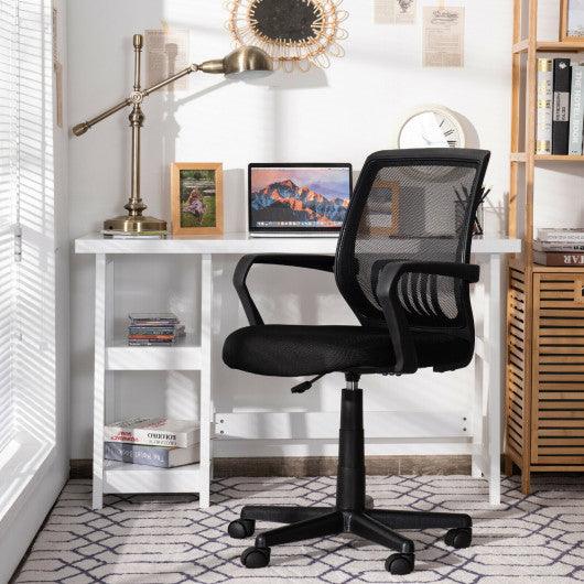 Mid-Back Mesh Height Adjustable Executive Chair with Lumbar Support at Set Shop and Smile