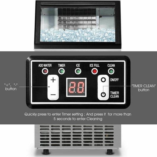 Portable Built-In Stainless Steel Commercial Ice Maker at Set Shop and Smile