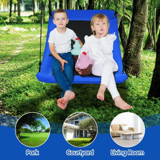 700lb Giant 60 Inch Platform Tree Swing for Kids and Adults-Blue at Set Shop and Smile