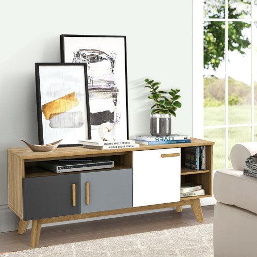 65 Inch TV Stand with 3 Storage Cabinets and 3 Open Shelves for Living Room at Set Shop and Smile