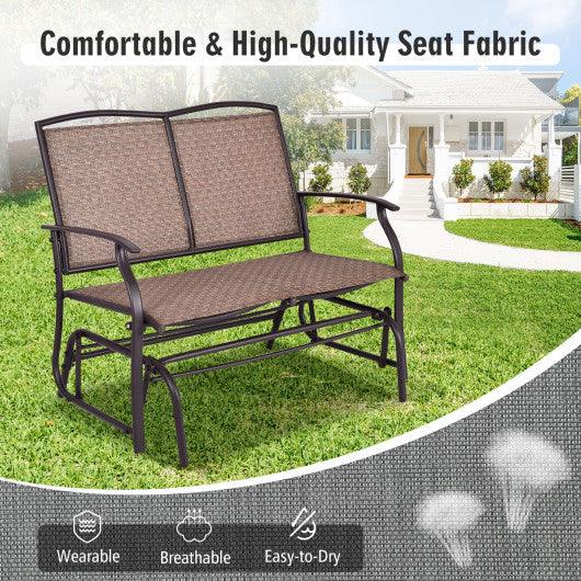 Iron Patio Rocking Chair for Outdoor Backyard and Lawn at Set Shop and Smile