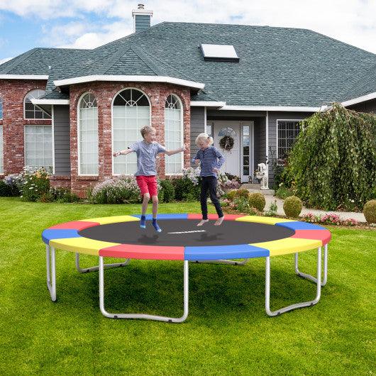 8 Feet Trampoline Spring Safety Cover without Holes-Multicolor at Set Shop and Smile