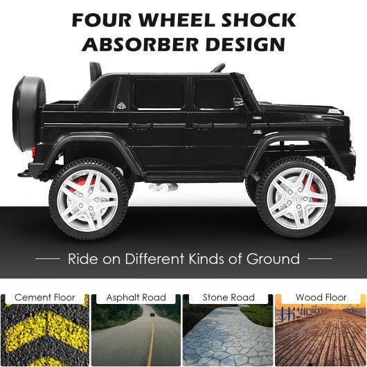 12V Licensed Mercedes-Benz Kids Ride On Car-Black at Set Shop and Smile