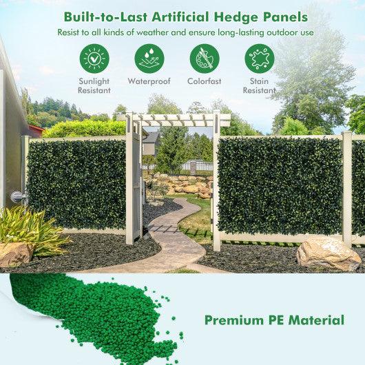 12 Pieces Artificial Peanut Leaf Hedges Panels at Set Shop and Smile