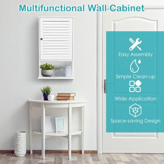 27.5" H Wall Hanging Bathroom Storage Cabinet at Set Shop and Smile