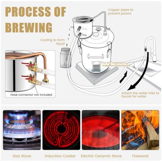 5 Gal 40 L Water Juicer Maker with Circulating Pump-5 Gal at Set Shop and Smile
