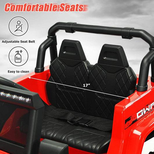 12V Kids Ride-on Jeep Car with 2.4 G Remote Control-Red at Set Shop and Smile