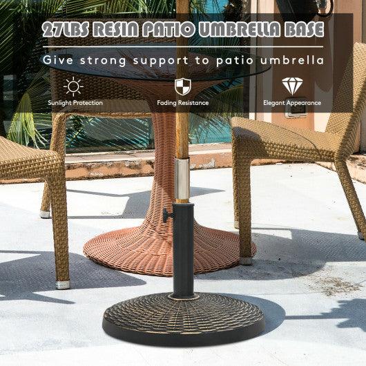 26.5lbs Patio Market Umbrella Base Stand at Set Shop and Smile