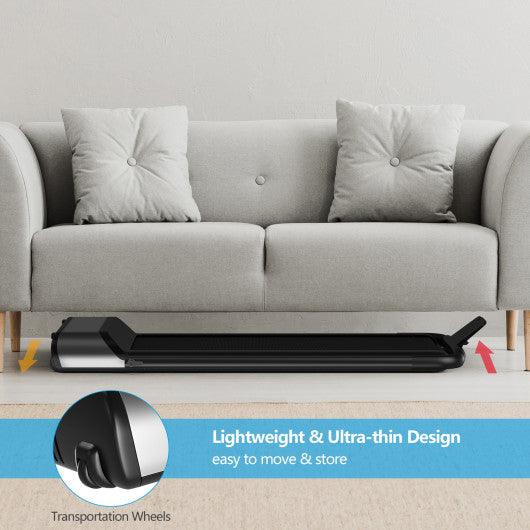 Ultra-thin Electric Folding Motorized Treadmill with LCD Monitor Low Noise at Set Shop and Smile