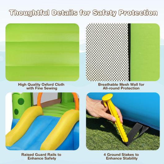 Inflatable Bounce House Jumper Castle Kid's Playhouse without Blower at Set Shop and Smile