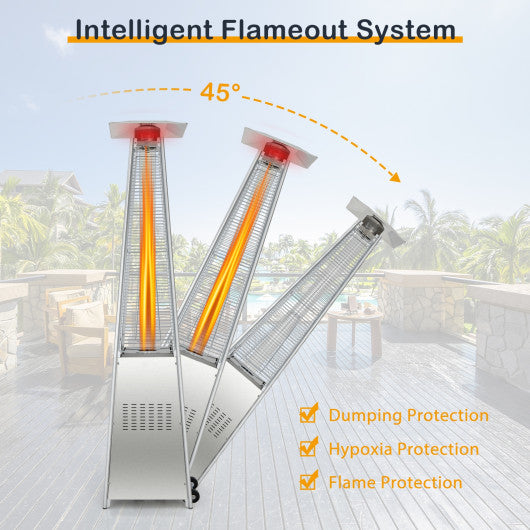 42000 BTU Pyramid Patio Heater with Wheels - Set Shop and Smile