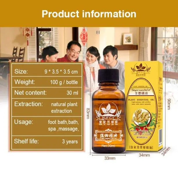 Pure Natural Ginger Essential Oil at Set Shop and Smile