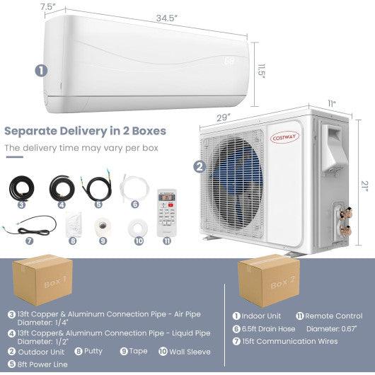 12000 BTU 20 SEER2 115V Ductless Mini Split Air Conditioner at Set Shop and Smile