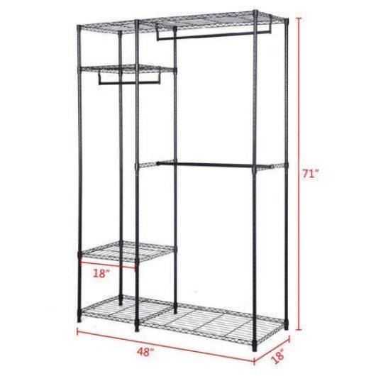 Portable Steel Closet Hanger Storage Rack Organizer at Set Shop and Smile
