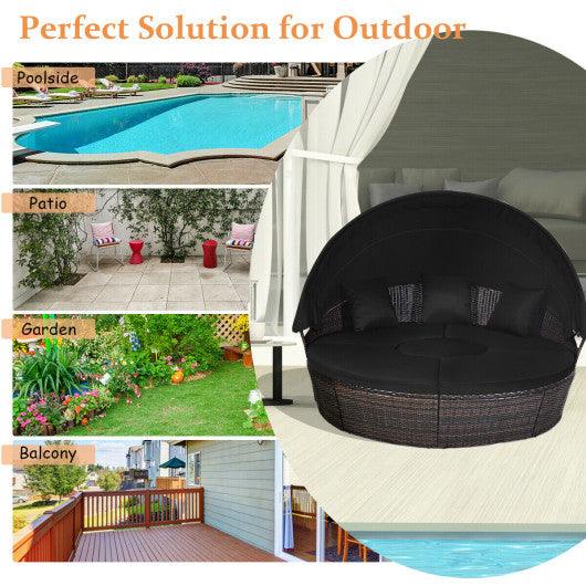 Outdoor Daybed with Retractable Canopy at Set Shop and Smile