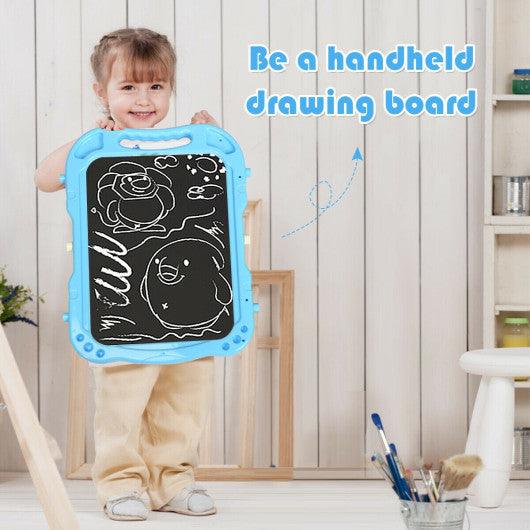 Height Adjustable Kids Art Easel Magnetic Double Sided Board-Blue at Set Shop and Smile