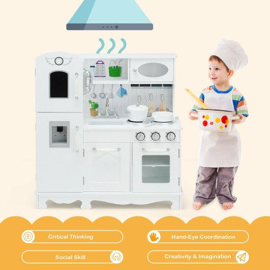 Kitchen Pretend Play Cookware Set Toys for Kids with Water Dispenser at Set Shop and Smile