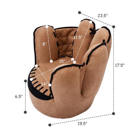 Household Five Fingers Baseball Glove Shaped Kids Leisure Upholstered Sofa at Set Shop and Smile