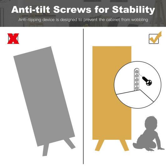 Free-standing Storage Floor Cabinet with 2 Doors and 3 Drawers at Set Shop and Smile