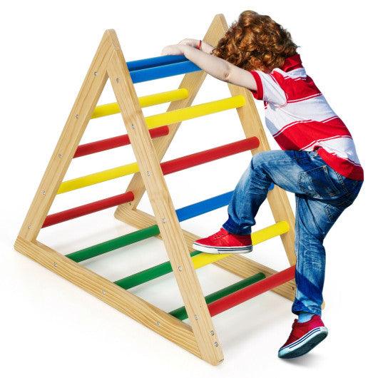 Climbing Triangle Ladder with 3 Levels for Kids-Multicolor at Set Shop and Smile