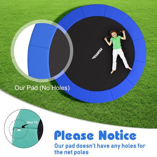 16 Feet Waterproof and Tear-Resistant Universal Trampoline Safety Pad Spring Cover-Blue at Set Shop and Smile