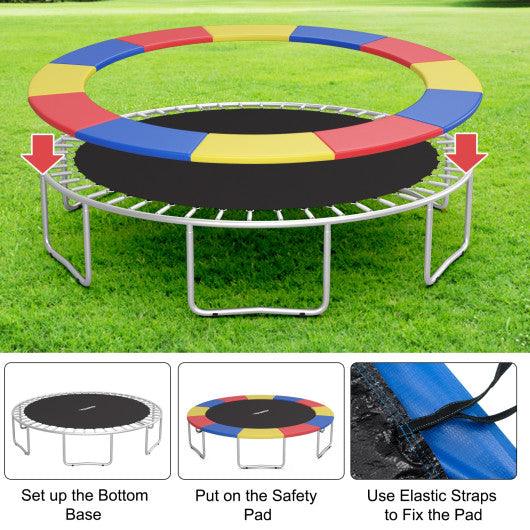 10 Feet Universal Spring Cover Trampoline Replacement Safety Pad-Multicolor at Set Shop and Smile