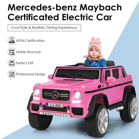 12V Licensed Mercedes-Benz Kids Ride On Car-Pink at Set Shop and Smile
